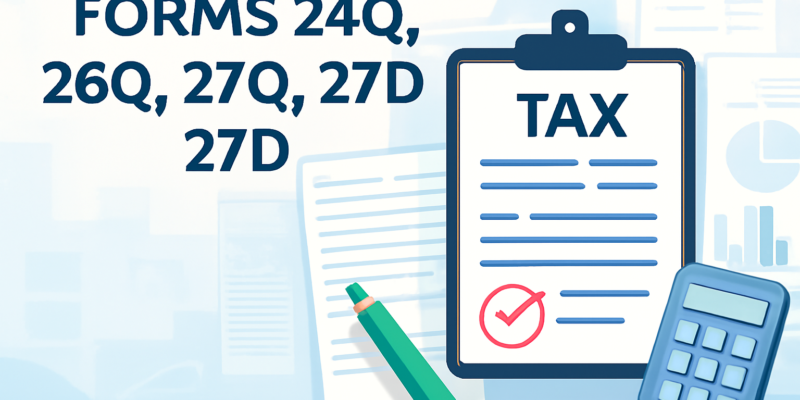 Know the Income Tax Forms 24Q, 26Q, 27Q, 27EQ, and 27D?
